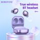 Бездротові Bluetooth навушники BOROFONE Magic rhyme true бездротовий headset BW10 |BT5.1, 4h, 30/350mAh| Purple