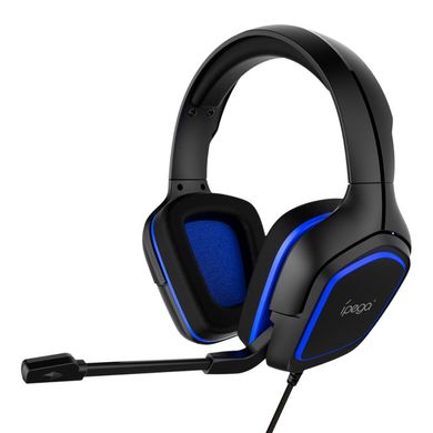 Игровые наушники Ipega PG-R006 black с микрофоном проводные Black-blue