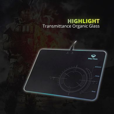 Ігрова поверхня, килимок для мишки з підсвіткою MEETION Backlit Gaming Mouse Pad RGB MT-P010