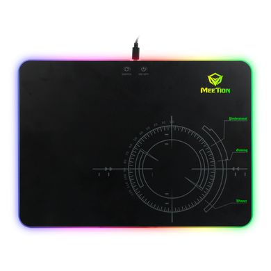 Игровая поверхность, коврик для мышки с подсвтекой MEETION Backlit Gaming Mouse Pad RGB MT-P010