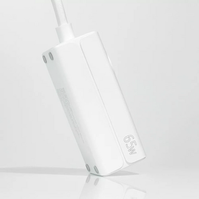 Мережевий зарядний пристрій Proove PD-02 GaN |2Type-C/USB, 65W/16A, PD/QC4.0+| з розеткою та кабелем 1.5м.