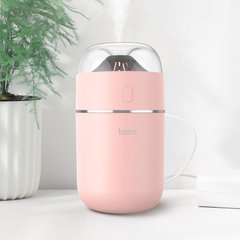 Увлажнитель воздуха HOCO Aroma pursue portable mini humidifie, портативный ночник, розовый