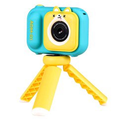 Цифровой детский фотоаппарат S11 со штативом Blue-yellow
