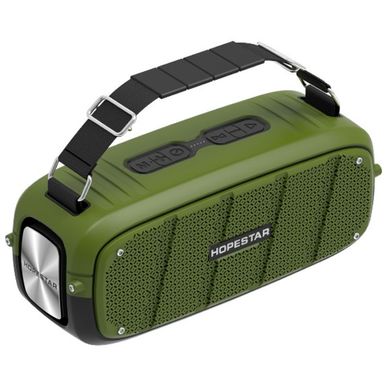 Портативная беспроводная колонка Hopestar Original A20 PRO SUPPER BASS Bluetooth Speaker Green