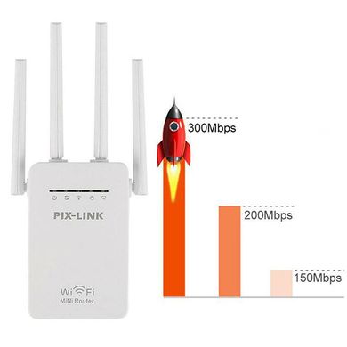 Усилитель сигнала Wi-Fi PIX-LINK LV-WR09 ретранслятор, маршрутизатор, репитер, роутер +REPEATER/AP