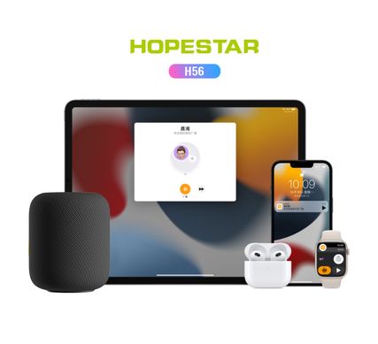 Портативная беспроводная Bluetooth колонка Hopestar H56 |10 Вт, Bluetooth, TWS, FM, MP3, AUX, Mic| Cиний